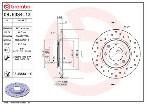Brembo xtra rear brake - x,
