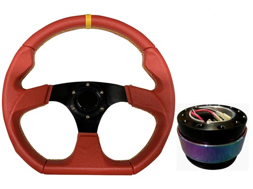 Red aftermarket steering - d1,