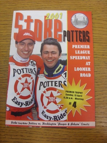 2001 speedway programme - 15/04/2001,