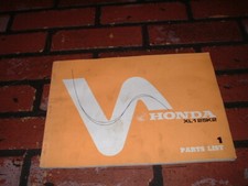 GENUINE HONDA XL125 K2 DEALERS ILLUSTRATED PARTS CATALOGUE.FREE U.K. POSTAGE.