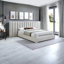 Extender Headboard Luxury Panel Bed With or Without Ottoman Gas Lift Storage--