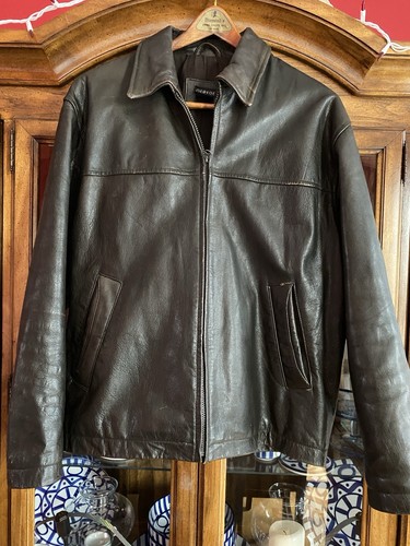Mens vintage leather jacket - vintage,