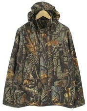 JAHTI JAKT Men Jacket M Patterned Hooded Hunting Drawstring Waist Lightweight *