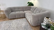 Sofology Lunar Fabric 2 Corner 2 Sofa in Chenille Mocha