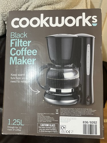Cookworks black filter coffee