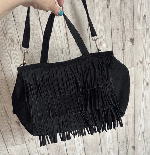 Topshop black real leather - topshop,