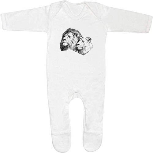 Lion couple baby sleepsuit - couple', /