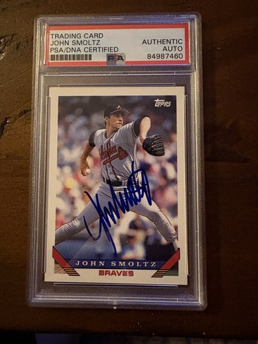 John smoltz autographed signed - smoltz,