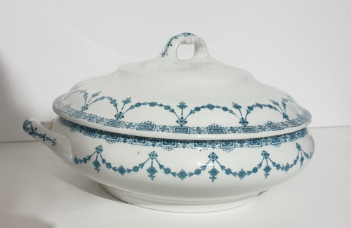 Blue white antique vintage - antique,