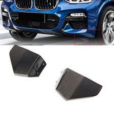 For BMW X3 G01 M Sport 2018-20 Real Carbon Front Bumper Side Canards Fins Covers