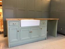 Handmade Solid Wood Kitchen | Painted Green | Belfast Sink | FREE Delivery