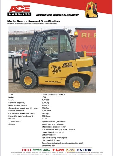Jcb tlt30d 3000kg diesel - jcb,