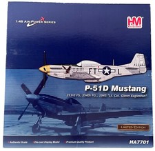 HOBBY MASTERS 1:48 SCALE HA7701 WWII P-51D MUSTANG DIECAST MODEL AIRCRAFT BOXED