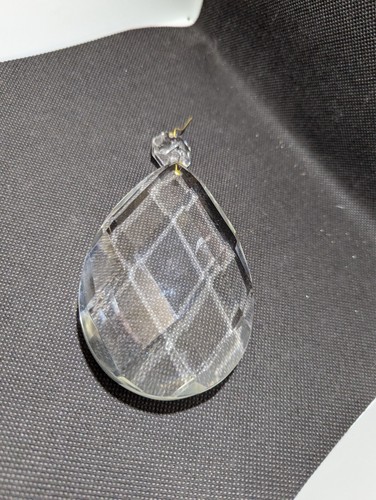 Xxl faceted teardrop crystal - faceted,