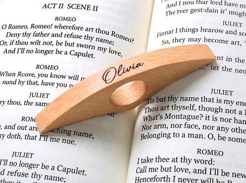 Personalised wooden book - wooden, page