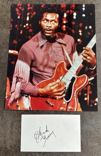 Chuck berry autograph colour - chuck, autograph: