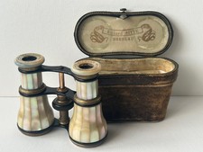 Antique Richard Sitte Breslau Mother of Pearl Opera Theatre Glasses Binoculars