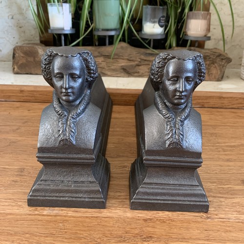 Pair antique vintage - pair, cast