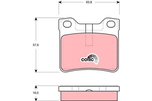 Brake pads gdb1432 - brake,