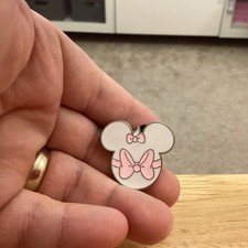 Mickey Mouse Ears Icon Pin  Pink Bow Marie Aristocats