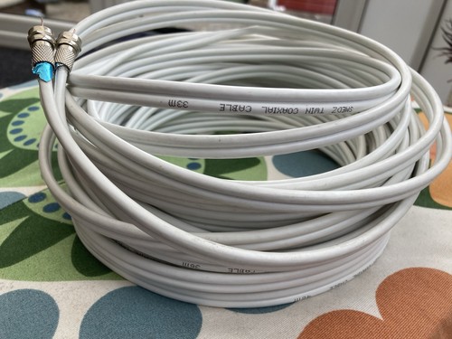 Twin satellite cable - twin, co-ax