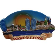 Barcelona Fridge Magnet Souvenir From Spain - Vintage - Unused and Original