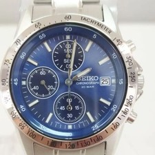SEIKO SBTQ071 Selection Chronograph Quartz Silver Blue Watch Men