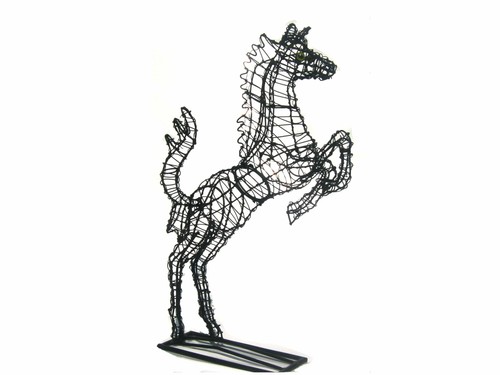 Topiary horse prancing - topiary,
