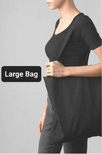 Black Large 100% Cotton Tote