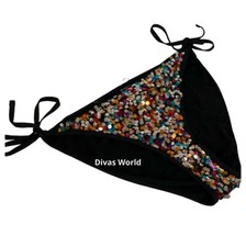 Glitter sequin bikini bottom - sequin,
