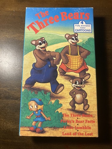 The three bears vhs vcr - three,