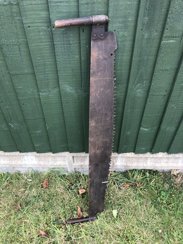 Two man vintage cross saw - vintage,