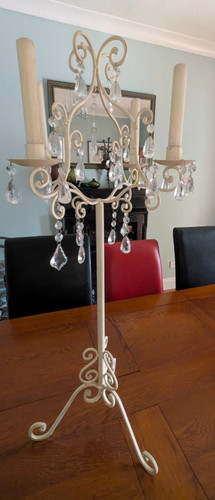 Vintage metal candlesticks - metal,
