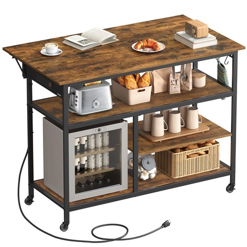 Kitchen island with drop leaf - with,