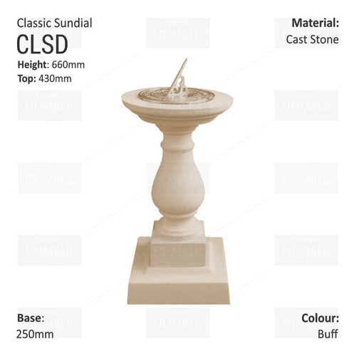 Classic sundial cast stones - sundial,