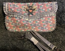 Irregular Choice Fairy Teddy Bear Clutch Bag With Strap & Wrist Strap - New