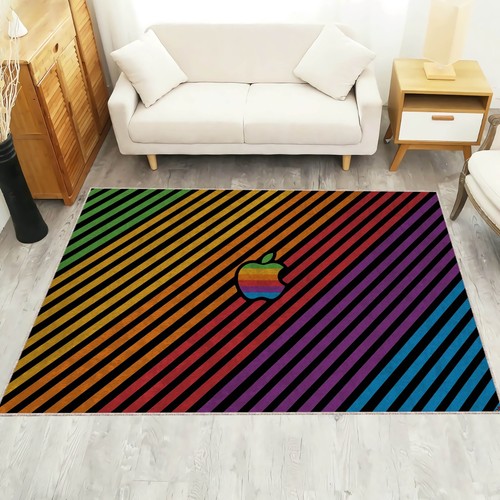 Colorful apple rug logo - colorful, rug,