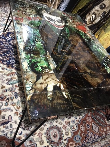 Joker coffee art table artwork - art,