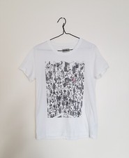 Where's wally Waldo Painted size S white T shirt