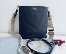 Cath Kidston Black Leather Bucket Bag/Cross Body Bag/ Shoulder Bag. RRP £175