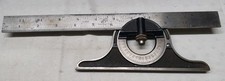 Vintage Protractor Rule, The L.S.S Co, Starrett No.12 (B38)