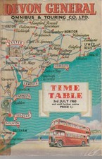 DEVON GENERAL BUS TIMETABLE