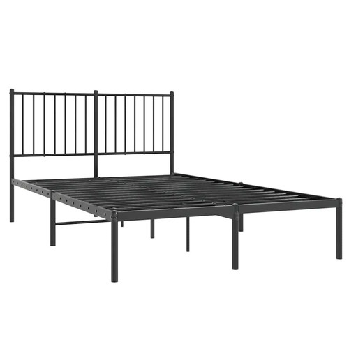 Metal bed frame with headboard - bed,