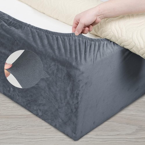 Velvet divan bed base - divan, wrap