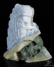 4.5" Blue Lace Agate Hand
