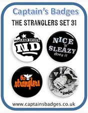 Set of 4 Stranglers Badges