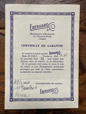 Eberhard Watch Guarantee