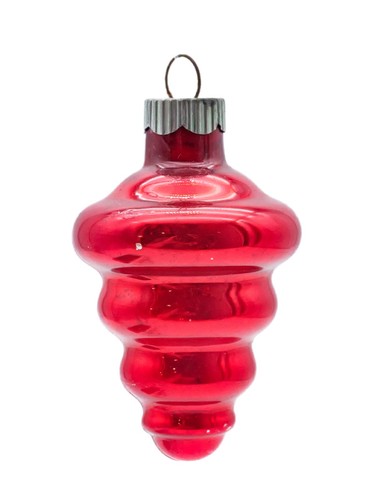 Shiny brite vintage red ribbed - brite,