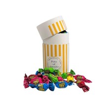 200g White Cardboard Tube of Bazooka Juicy Drops