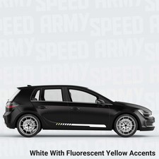 Universal Racing Style Side Stripes Decal Kit | L&R Pair for All Cars